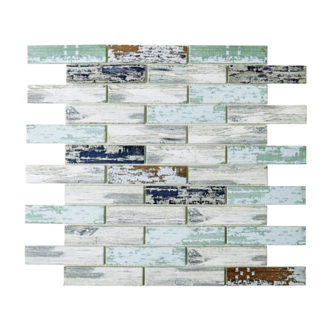 Revestimiento Misiones Vidrio con efecto Mini Mattone Shabby 1 - 30x30cm