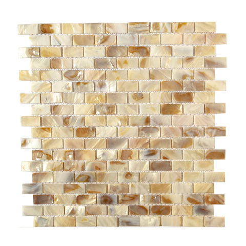 Revestimiento En Malla Nacar Natural Tahiti Bricks 1 - Misiones Deco