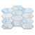 Subway marmol celeste hexagonal - TIP OZEAN - Marmol Glass 25x37 cm