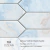 Subway marmol celeste hexagonal - TIP OZEAN - Marmol Glass 25x37 cm en internet