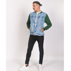 Campera jean con mangas - comprar online