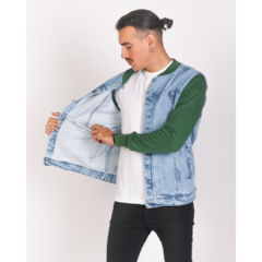 Campera jean con mangas