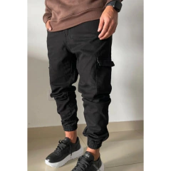 JEANS JOGGER 914 CARGO BLACK - comprar online