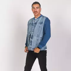 Campera jean con mangas