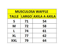 Musculosa waffle en internet