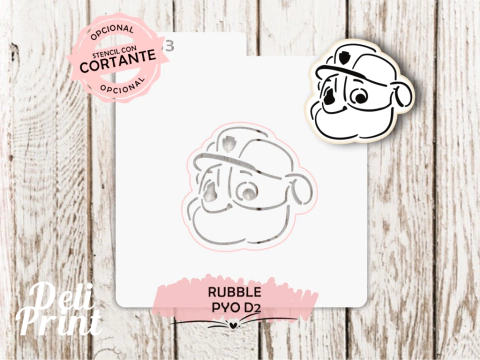 Stencil Rubble PYO D2