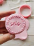 SET X10 Stamps Numeros Lettering Cursiva L 1,2 A 2CM