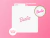 Stencil Logo Barbie Pelicula D2