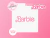 Stencil Logo Barbie D5