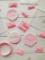 SET X10 Stamps Numeros Lettering Cursiva L 1,2 A 2CM