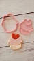 Muffin Corazón D3 - DeliPrint - Cortantes y Stencils 