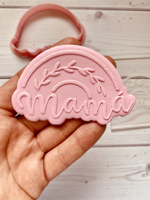 Stamp Relieve Arcoiris Mamá A614