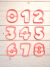 Set Numeros 0 al 9 D3