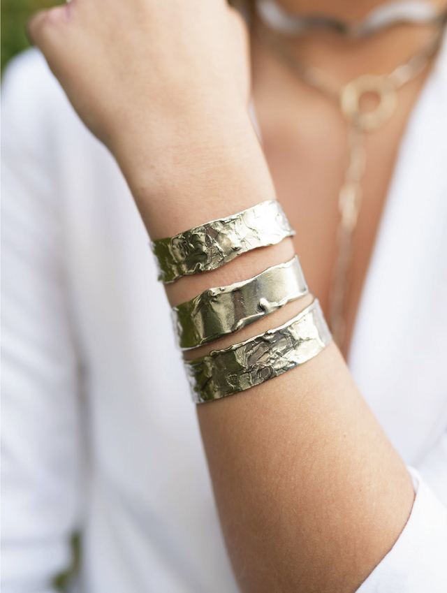 Pulsera Caminos · Alpaca Y Bronce thumbnail 2