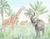 Papel de Parede Aquarela Safari - PDP03