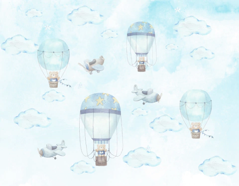 Papel de Parede Aquarela Balão - PDP12