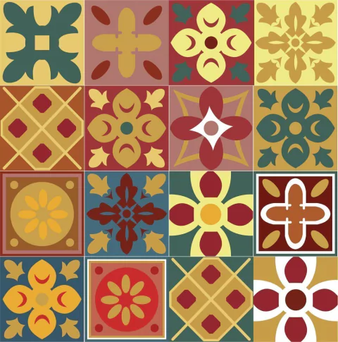 papel de parede azulejo 