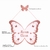 Enfeite de porta 3D - Borboleta com flores rosinha - PE05 na internet