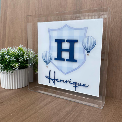 Baby Box - Monograma com Inicial e balão - comprar online