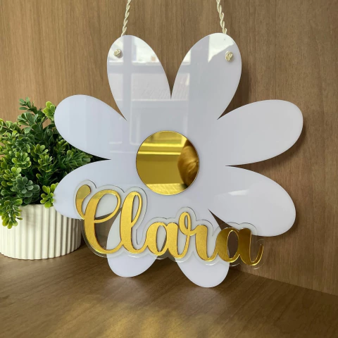 Enfeite de porta 3D - Margarida - comprar online