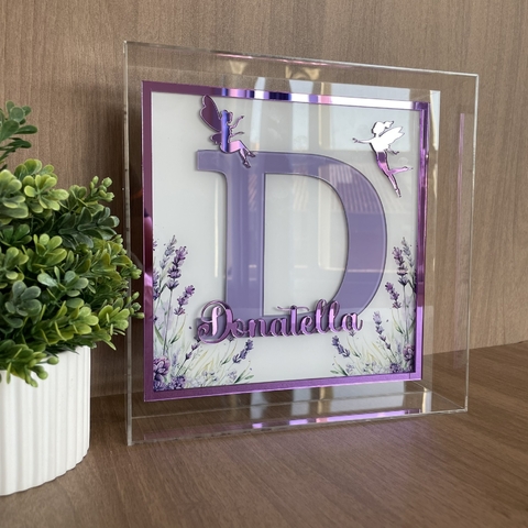Baby Box - Lavanda fadinhas e moldura - Porta maternidade