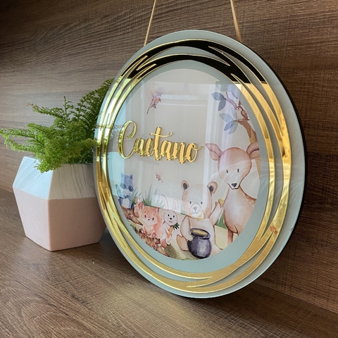 Porta Maternidade 3D - safari bosque - PM54 - comprar online