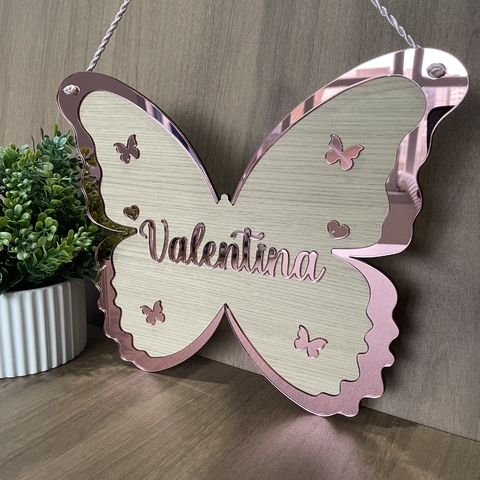 Enfeite de porta 3D - Borboleta Fundo Mdf - PE03 - comprar online