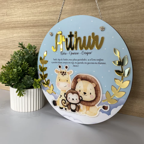 Porta Maternidade 3D - Safari - PM39 - comprar online