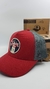 Gorra De Autor  The Cap TRAVEL LINE "London" Rojo y Gris