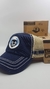 Gorra De Autor The Cap SPORT LINE "Fitness Club" Azul y Beige