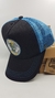 Gorra De Autor  The Cap SKULLS LINE "Lover Skulls" Negro y Celeste en internet