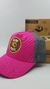 Gorra De Autor The Cap MUSIC LINE "Retro Music" Fucsia y Gris