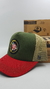 Gorra De Autor The Cap FEMME LINE "Have Fun" Verde, Rojo y Beige