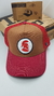 Gorra De Autor The Cap WARRIOR LINE Marrón y Rojo - comprar online