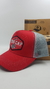 Gorra De Autor The Cap TRADE LINE Flower Hexagonal Rojo y Gris
