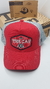 Gorra De Autor The Cap TRADE LINE Flower Hexagonal Rojo y Gris - comprar online