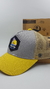 Gorra De Autor The Cap TRADE LINE Random Edit. Sunset Beach Hexagonal Gris y Amarillo