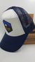 Gorra De Autor The Cap TRADE LINE Random Edit. Mountain Hexagonal Trucker Sublimado Blanco y Azul en internet