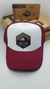 Gorra De Autor The Cap TRADE LINE Random Edit. Mountain Hexagonal Trucker Sublimado Blanco y Bordó - comprar online