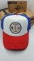 Gorra De Autor The Cap BARBER LINE "Barber Pro" Trucker Sublimado Blanco, Rojo y Azul - comprar online