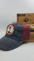 Gorra De Autor The Cap FEMME LINE "Frida" Jeans Negro y Bordo