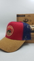 Gorra De Autor The Cap TRADITIONAL LINE "Hard Work" Bordo, Beige y Azul