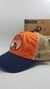 Gorra De Autor The Cap TRAVEL LINE "EGYPT" Naranja, Azul y Beige