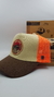 Gorra De Autor The Cap TRADITIONAL LINE "Hard Work" Beige, Marrón y Naranja