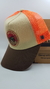 Gorra De Autor The Cap TRADITIONAL LINE "Hard Work" Beige, Marrón y Naranja en internet