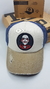 Gorra De Autor The Cap TERROR LINE "Game Over" Beige y Azul - comprar online