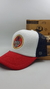 Gorra De Autor The Cap BARBER LINE "Barber Shop" Blanco, Rojo y Negro Trucker Poliester