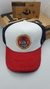 Gorra De Autor The Cap BARBER LINE "Barber Shop" Blanco, Rojo y Negro Trucker Poliester - comprar online