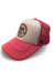 Gorra De Autor The Cap FEMME LINE "Stay Soft" Blanco y Fucsia Trucker Poliester - comprar online