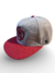 Gorra De Autor The Cap TRADE LINE 3D Gris y Rojo Snapback